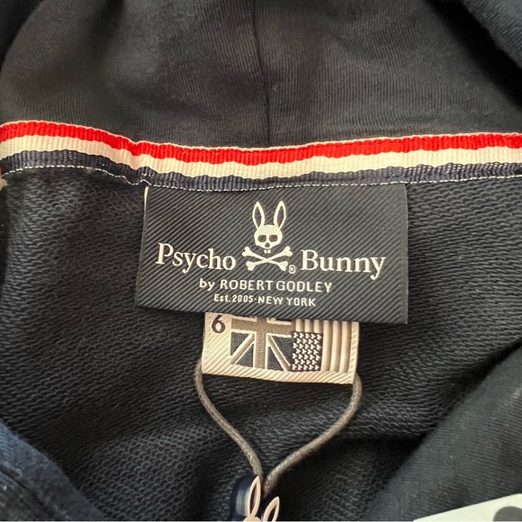 NWT Psycho Bunny Hoody, Size 6 - Picture 6 of 10